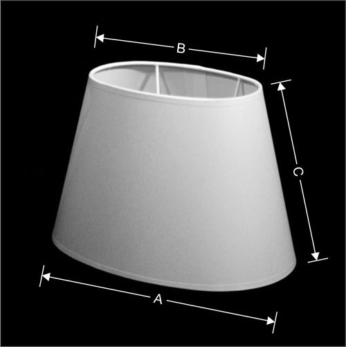 Lampenkappen Model Ovaal