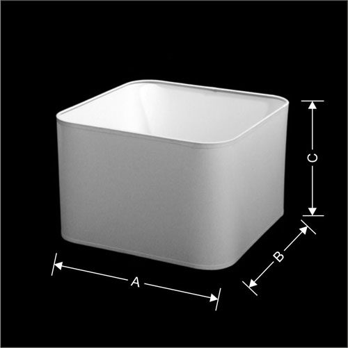 Lampenkappen Model Kubus Ronde Hoek